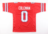 Keon Coleman Signed Buffalo Bills Red Jersey (Beckett) 2024 2nd Rnd Pick/ FSU WR