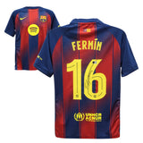 Fermin Lopez Signed FC Barcelona Soccer Jersey #16 with Beckett COA