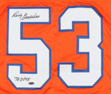 Randy Gradishar Signed Denver Broncos Jersey Insd. "78 DPOY" (Play Ball Ink) L.B