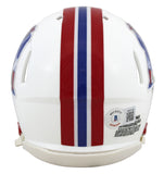 Patriots Richard Seymour Authentic Signed 90-92 TB Speed Mini Helmet BAS Witness