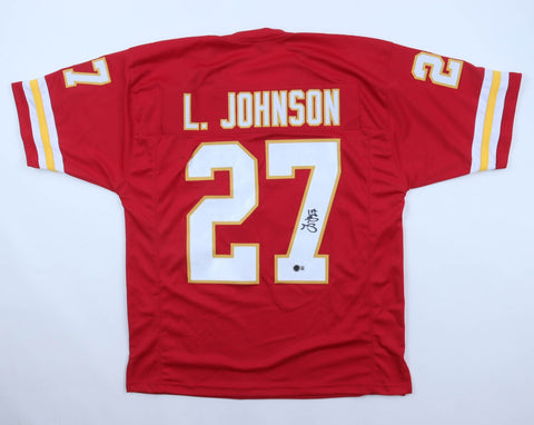 Larry Johnson Signed Chiefs Jersey (Beckett) Kansas City Running Back 2003 /2011