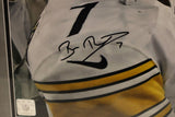 Ben Roethlisberger & Tom Brady Signed 22x27 Framed Photo - Fanatics COA