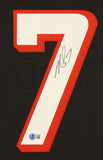 Michael Vick Signed Atlanta Falcons 35"x43" Framed Jersey (Beckett) 4xPro Bowler