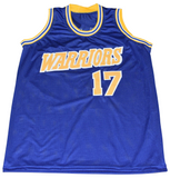 CHRIS MULLIN SIGNED GOLDEN STATE WARRIORS #17 BLUE BASKETBALL JERSEY BECKETT