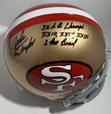 JOHN TAYLOR Signed Full Size 49ers Riddell Replica Helmet AUTO - BAS