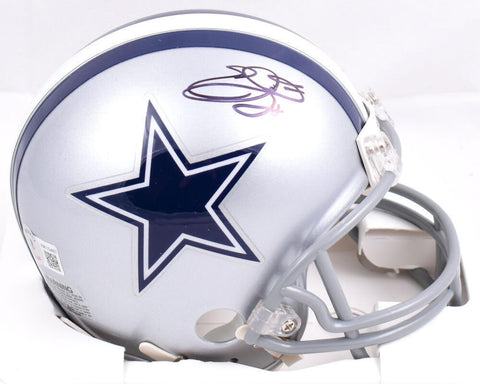 Emmitt Smith Autographed Dallas Cowboys Mini Helmet-Beckett W Hologram *Black
