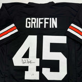 Autographed/Signed Archie Griffin Cincinnati Black Football Jersey Beckett COA