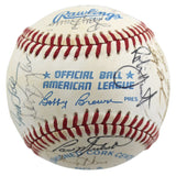 1991 Brewers (23) Yount Molitor, Sheffield +20 Signed Oal Baseball BAS #AC01906