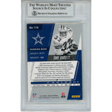 Tony Dorsett Autographed 2017 Absolute 113 Slabbed Trading Card Beckett 45923