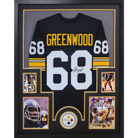 L.C. Greenwood Autographed Signed Framed Pittsburgh Steelers LC Jersey JSA