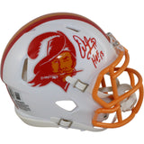 Warren Sapp Autographed Tampa Bay Buccaneers Mini Helmet TB Beckett WIT 54871