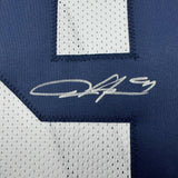 Autographed/Signed Aidan Hutchinson Michigan White Jersey Beckett BAS COA