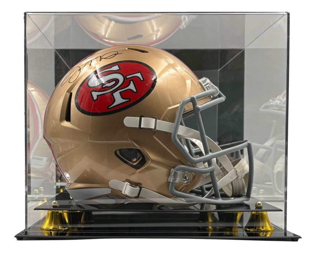 49ers replica football helmet San Francisco Mini with Custom Photo Joe Montana Signed San Francisco