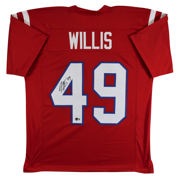 Ole Miss Patrick Willis Authentic Signed Red Pro Style Jersey BAS Witnessed