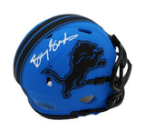 Barry Sanders Signed Detroit Lions Speed Rave NFL Mini Helmet