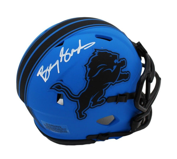 Barry Sanders Signed Detroit Lions Speed Rave NFL Mini Helmet