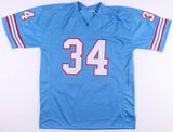 Earl Campbell Signed Houston Oilers Jersey (JSA) H.O.F. Running Back /U of Texas