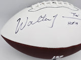 Walter Jones Autographed Seahawks White Logo Football "HOF 14" MCS Holo #64069