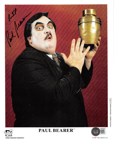 Paul Bearer "RIP" Authentic Signed 8x10 Promotional Photo BAS #BH051997