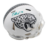 Travis Hunter Signed Jacksonville Jaguars Speed Authentic STS3 Helmet