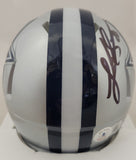 LUKE SCHOONMAKER SIGNED DALLAS COWBOYS SPEED MINI HELMET BECKETT COA