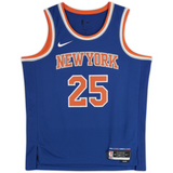 Mikal Bridges Autographed NY Knicks Nike Blue Icon Swingman Jersey Fanatics