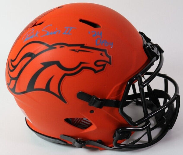 Patrick Surtain II Autographed "24 DPOY" Broncos Orange Rave Pro Helmet BAS COA