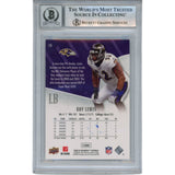 Ray Lewis Autographed/Signed 2008 UD SP #13 Trading Card Beckett 52934