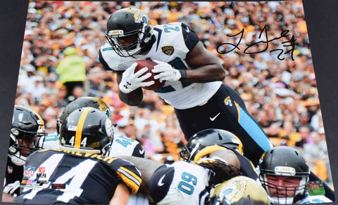 LEONARD FOURNETTE AUTOGRAPHED SIGNED JACKSONVILLE JAGUARS 16x20 PHOTO PANINI