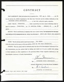 Biggie Munn HOF Michigan State Head Coach Signed/Auto Contract JSA BA199665