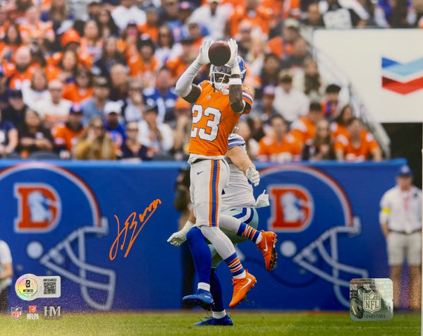 Jahdae Barron Autographed 8x10 Photo -- Denver Broncos | BAS COA