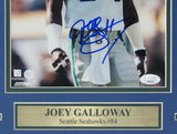 Joey Galloway Seattle Seahawks Signed/Auto 8x10 Photo Framed JSA 163383