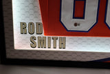 Rod Smith Autographed Denver Broncos Orange Jersey Lighted Framed Beckett COA