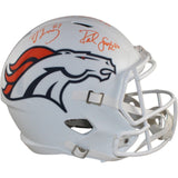 Ed McCaffrey Rod Smith Signed Denver Broncos F/S Alt 24 Helmet Beckett 56367