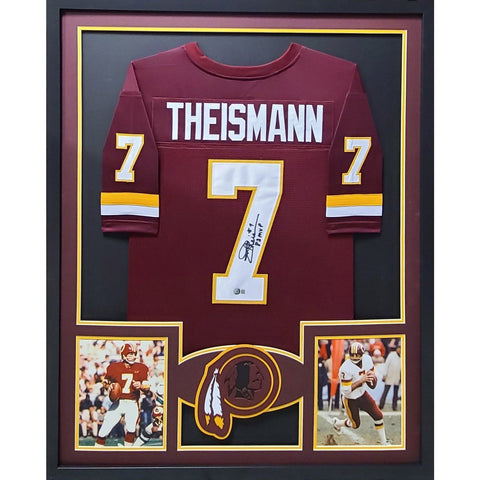 Joe Theismann Autographed Signed Framed Washington Football Jersey BECKETT BAS