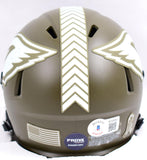 Emmitt Smith Signed Cardinals Salute to Service Speed Mini Helmet-Beckett W Holo