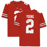 Chase Young Autographed Ohio State Buckeyes Scarlet Nike Game Jersey Fanatics