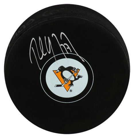 Paul Coffey Signed Pittsburgh Penguins Team Logo Hockey Puck - (SCHWARTZ COA)