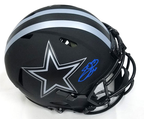 Emmitt Smith Signed Dallas Cowboys Authentic Eclipse Helmet Beckett Witnessed