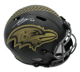 Teddye Buchanan Signed Baltimore Ravens Speed Replica STS 4 NFL Helmet