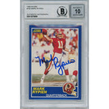 Mark Rypien Autographed 1989 Score Trading Card Beckett 46381