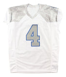James Cook Buffalo Signed White Pro Cut Football Jersey BAS