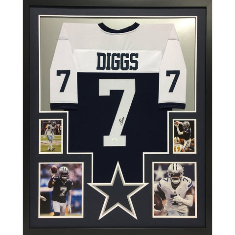Trevon Diggs Autographed Framed Dallas Cowboys Jersey