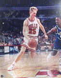 Steve Kerr Autographed/Signed Chicago Bulls matted 16x20 Photo Beckett 42995