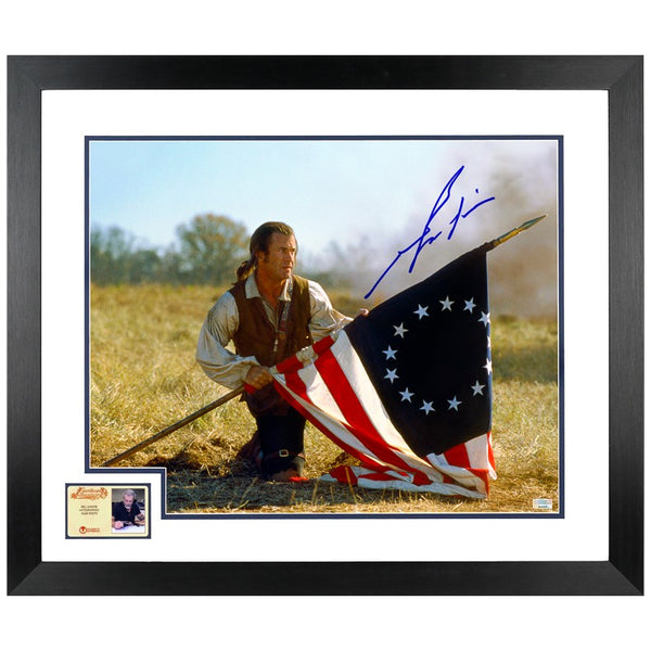 Mel Gibson Autographed 2000 The Patriot 16x20 Framed Iconic Photo
