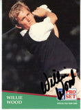 Willie Wood Autographed 1991 Pro Set #4 Trading Card Beckett 44910