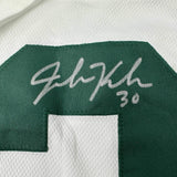 Autographed/Signed John Kuhn Green Bay Split Green/White Football Jersey JSA COA