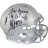 Jack Sawyer Signed Ohio State Buckeyes Pro Helmet Ohio vs World Beckett W 53156
