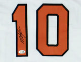 Miguel Tegada Signed Baltimore Custom White Jersey