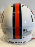 John Elway Autographed Pro Speed Snowcapped Broncos Helmet BAS COA